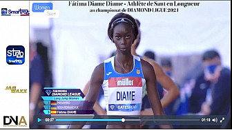 Tv locale Paris présente Fátima Diame Diame - Athlète de Saut en Longueur au championat de DIAMOND LIGUE 2021