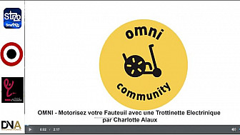 Tv Locale Paris - OMNI - Motorisez votre Fauteuil avec une Trottinette Electrinique par Charlotte Alaux